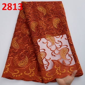 2813 africano abito da sposa bianco tessuto di pizzo da <span class=keywords><strong>donna</strong></span> ricamo africano pizzo francese per nigeriano vestito da <span class=keywords><strong>donna</strong></span> - Product Image 6