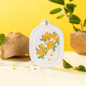 Tablettes d'aromathérapie en gypse parfumées à l'osmanthus solide pour armoire et <span class=keywords><strong>voiture</strong></span>, parfum longue durée, cadeau de Noël - Product Image 2