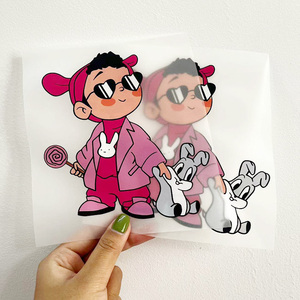 Película de <span class=keywords><strong>vinilo</strong></span> de plástico con impresión de Conejitos, impresión de pantalla personalizada, transferencia de calor, uv, dtf, para camisetas, venta al por mayor de fábrica - Product Image 3