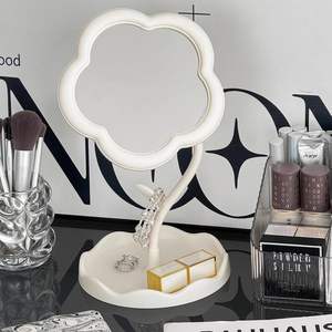 Miroir de maquillage pliable en <span class=keywords><strong>plastique</strong></span> personnalisé avec sublimation florale, design mignon, sur pied, style vintage, pour filles - Product Image 6
