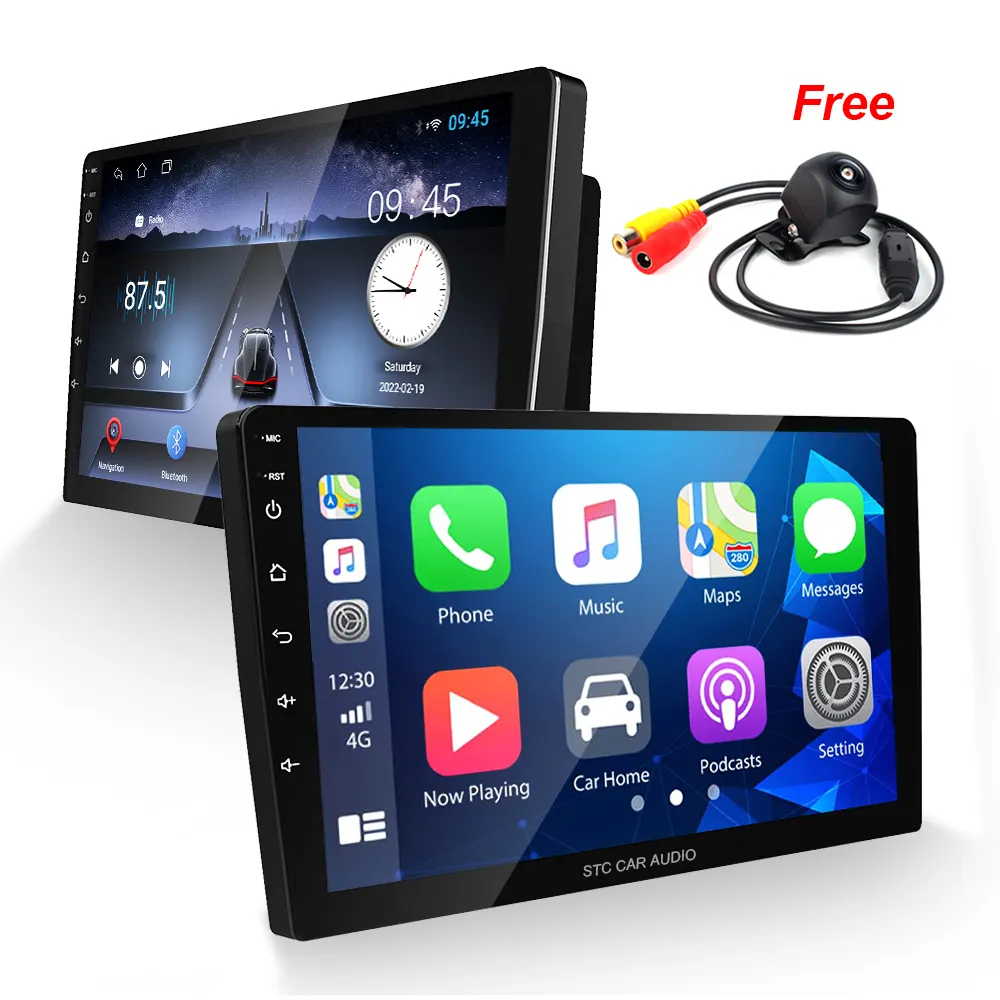 STC 7 9 10 pouces 1din/2din hd écran tactile voiture gps navigation vidéo android autoradio multimédia lecteur vidéo