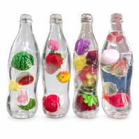 Jouet anti-stress souple en TPR en forme de bouteille de soda aux fruits Vaseline-Soft, jouet 3D en forme de fruit à récupération lente, cadeau de fête pour enfants et adultes