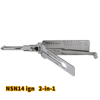 Lishi 2 en 1 NSN14 NSN14reader NSN14ign pour modèles Suzuki SX9 TOY2014 TOY2018 Argent