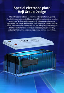 Batterie au gel plomb-acide scellée MOTU 12V 200Ah 250Ah, batteries AGM rechargeables pour système d'alimentation de secours et centre de données - Product Image 4