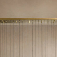 Lustre moderne et simple de 36,75 cm de largeur avec 12 lumières, design goutte de pluie, pour escalier, restaurant, bar, banquet de mariage, éclairage en forme de goutte d'eau