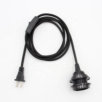 Kit de suspension de luxe et élégant avec douille Bakélite E26, cordon de suspension et interrupteur en ligne, cordon avec prise US