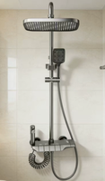 Ensemble de robinetterie de douche thermostatique à affichage numérique, mitigeur mural pour douche pluie, pour salle de bain, touches piano