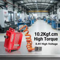 Mini servo de queue haute tension KST X15 755X, couple de 7,2 kg, 9 kg, 10,2 kg avec double roulement à billes, kit d'utilisation professionnel