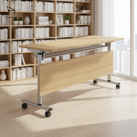 Bureau mobile de qualité supérieure pour fabricants, design pliable, gain de place, avec roulettes, pour bureau, salle de réunion et usage commercial