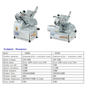 New bán tự động đông lạnh thịt Slicer & máy cắt với điều chỉnh độ dày lưỡi thép không gỉ - Product Image 2
