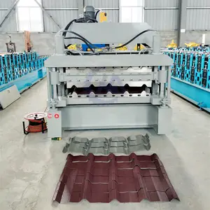 Zinc Roof Sheet Making Machine Glazed Tile Roofing Sheets Manufacturing Roll Forming Machine