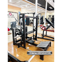 Équipement de gymnastique, plaque de musculation chargée, entraîneur de poussée de la hanche, levage de fessiers 3D, exercice d'entraînement des fessiers, machine de construction