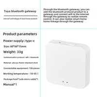 Gateway Tuya Automático para Hogar Inteligente Cableado Zigbee Bluetooth Multimodo con Controlador Remoto Inalámbrico y Software para Soluciones IoT