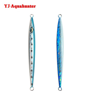 Señuelo de jigging Yj Aquahunter de 130g, luminoso en la oscuridad, tira larga, hundimiento rápido, cebo de fondo para pesca de lubina. - Product Image 2