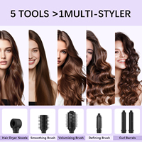 MeStar OEM OEM Factory Salon Tools Hot Air Styler 6-en-1 Auto Rotating Curler Hair Dryer Brush Ionic Fast Drying Multistyler