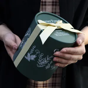 Luxury cylindrical <b>Christmas</b> gift paper storage and packaging transport <b>box</b>, candlestick packaging tub boxcustomizable as needed - Product Image 1