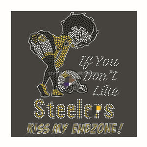 تطريزات كريستالية مخصصة لفريق بيتسبرغ ستيلرز لكرة القدم الأمريكية للقمصان الرياضية - Product Image 5