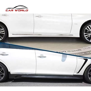 <b>Car</b> Side Skirts for 2014-2022 Q50 IP Style ABS Plastic Material <b>Car</b> Body Kit Side Lips for Q50 Without Color - Product Image 4