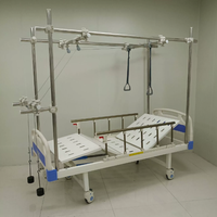 Lit médical avec système de traction par suspension en métal pour patient victime de fracture, équipement médical orthopédique pour hôpital et soins à domicile