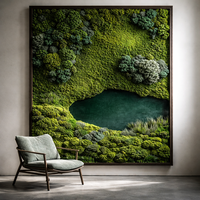 Art mural réaliste en mousse, peintures de plantes artificielles de haute qualité pour la maison, le paysage et la décoration de Pâques