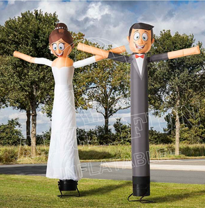 Pareja casada bailarina de aire, boda decorativa bonita inflable novia y novio cielo marioneta - Product Image 1