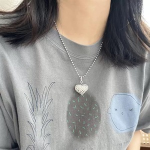 Collier en argent pur S925, géométrique, industriel lourd, design simple et tendance, vintage, zircon, chaîne de clavicule, perles, mode - Product Image 5