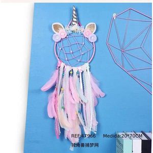 Decorazione da parete Unicorn Dreamcatcher 20x70 cm per la cameretta dei bambini - Product Image 1
