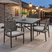 Meubles de jardin de luxe pour l'extérieur, ensemble de canapés, ensemble de table et chaises de salle à manger, ensemble de table et chaises de bar