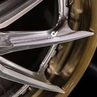 GVICHN Jantes en alliage d'aluminium forgé sur mesure de 18, 19, 20, 21, 22 pouces, 3 pièces, super concaves, bronze poli, lèvre de course