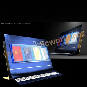Custom Branded Cigarette <b>Display</b> <b>Rack</b> with LED Light Retail Tobacco Product <b>Display</b> Stand for Shops - Product Image 5