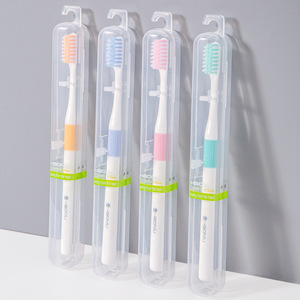 Haoniu Soft Bristle <b>Toothbrush</b> 6.15mm Adult Travel Use Individual Protective <b>Case</b> - Product Image 1