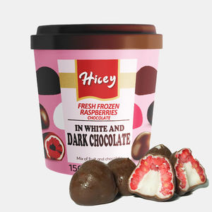Hicey nouvelle arrivée framboises fraîches congelées en 2 couches de framboises <span class=keywords><strong>au</strong></span> <span class=keywords><strong>chocolat</strong></span> <span class=keywords><strong>au</strong></span> <span class=keywords><strong>chocolat</strong></span> blanc <span class=keywords><strong>et</strong></span> <span class=keywords><strong>au</strong></span> lait - Product Image 2