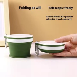 2025 BPA FREE 170Ml Silicone Du Lịch Nước Gấp Cup Với Nắp Tái Sử Dụng Silicone Cốc Cà Phê Đóng Mở Chuyến Đi Cốc - Product Image 4