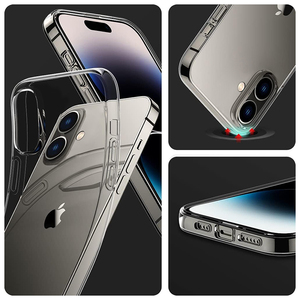 Funda blanda de silicona TPU transparente para <span class=keywords><strong>iPhone</strong></span> 16 15 14 13 12 11 Pro XS Max Mini X XR <span class=keywords><strong>SE</strong></span> 2024 2022 <span class=keywords><strong>2020</strong></span> 7 8 Plus - Product Image 3