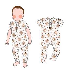 Mono de Manga Corta Little Glow para Niños Pequeños, Estilos de Primavera y <span class=keywords><strong>Verano</strong></span> para Bebés, Ropa de Tela Cómoda con Estampado Personalizado - Product Image 2