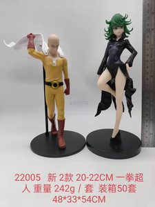2 Piezas/Juego de Figuras de Acción de Anime Japonés One Punch Man, Tatsumaki y Saitama - Product Image 5