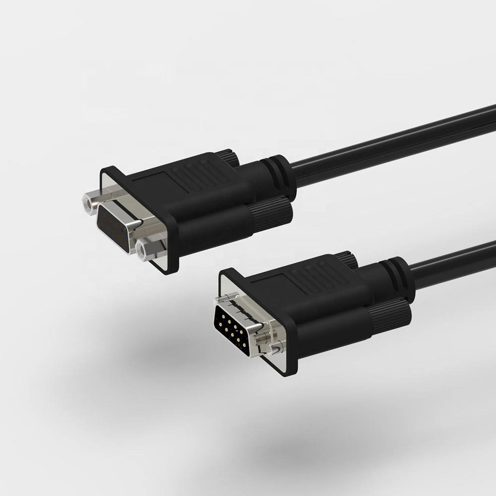 Haute qualité DB9 câble mâle à femelle pour scanner, Modem, imprimante, traceur, caméra