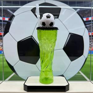 Botella de Agua de Plástico Personalizada al por Mayor con Forma de Trofeo de 500 ml, Vaso de Cerveza con Forma de Balón de Fútbol, Evento Deportivo 2026 Estados Unidos, Canadá, México - Product Image 4