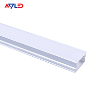 ADLED-1207 Bandes LED modernes en aluminium de haute qualité pour armoire, couvercles de lampes en forme de ligne, abat-jour au design unique, indice de protection IP20