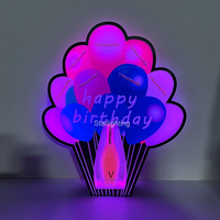 Présentoir LED en acrylique en forme de ballon pour bouteilles, glorificateur de vin, support de présentation VIP pour champagne, pour discothèque, bar, fête, lounge