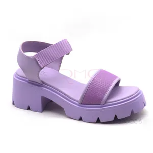 Breathable Platform Wedge sandals Hot Sell Women comfortable Sandals Design Casual Solid color Summer Thick soled sandals