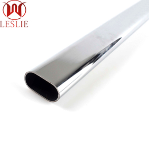 Barra de Armario de Hierro Cromado de 0.4/0.6/0.8/1.0mm de Grosor, Riel Ovalado para Armario, Soporte para <span class=keywords><strong>Ropa</strong></span> de 15x30mm de LESLIE - Product Image 3