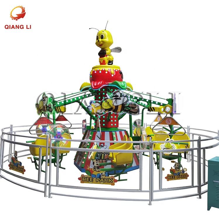 Funfair Rides Rotary Bees Funfair Kids Family Amusement Park Rides Rotary Self Control Plane ...