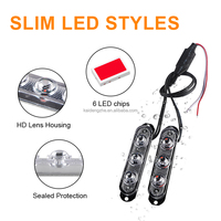 Feu de signalisation latéral pour camion et remorque KaiDengZhe, 6 LED SMD, lampe stroboscopique d'avertissement pour voiture, lampe de secours pour calandre