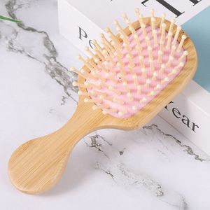 Cepillo de Pelo de Bambú con Cojín de Aire al por Mayor, Peine de Madera para Masaje, Herramienta de Peluquería, Regalo Promocional para Salones de Belleza y Barberías - Product Image 1