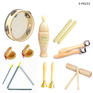 Marteau à <span class=keywords><strong>percussion</strong></span> Orff de jardin d'enfants, jeu d'instruments de <span class=keywords><strong>percussion</strong></span>, castagnettes en bois, triangle pour enfants, jouet en fer, baril à double son - Product Image 5