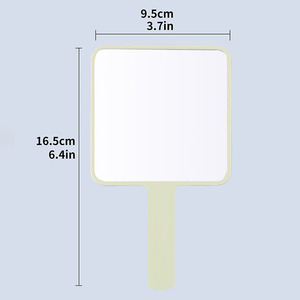 Gương trang điểm cầm tay mini hình vuông bằng nhựa ABS, có tay cầm, in logo tùy chỉnh, bán chạy của Zonyin, thích hợp làm quà tặng - Product Image 2