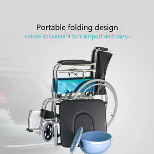 Fábrica personalizada todo terreno Hospital usado para la venta cuidado silla de ruedas 809 - Product Image 3