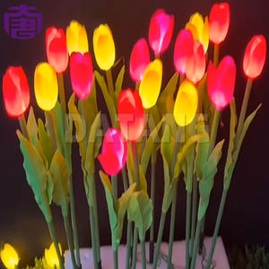 Personalizable sincronizado tulipanes flor Decoración Luz colorida H65CM para interior y exterior IP65 clasificado - Product Image 5