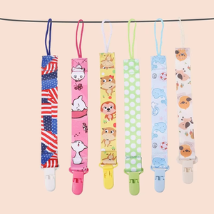 Đầy Màu sắc động vật phim hoạt hình in núm vú chủ với chuỗi bé bé núm vú <span class=keywords><strong>Clip</strong></span> làm dịu núm vú <span class=keywords><strong>clip</strong></span> cho 0-12 tháng - Product Image 5